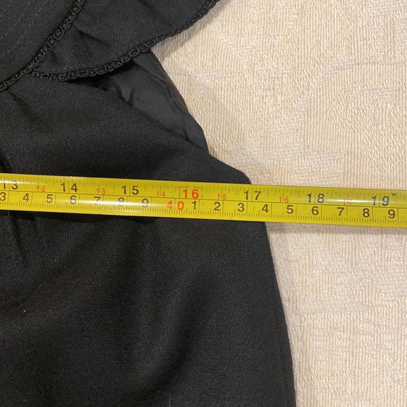 NWT.  Nave Black Flowy Wool & Cashmere Blend Dress - Picture 12 of 15